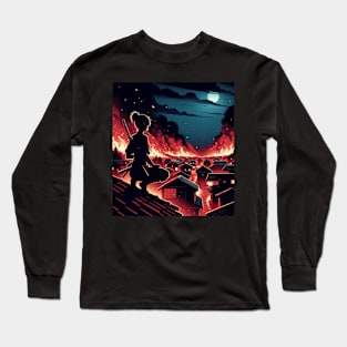 Town burning Long Sleeve T-Shirt